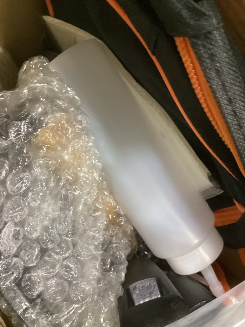 Condition photo showing As Is for 238pcs premium griddle accessories kit, griddle tools for flat top grill with enlarged spatulas, burger press, basting cover & storage bag, flat top grill accessories for outdoor barbecue