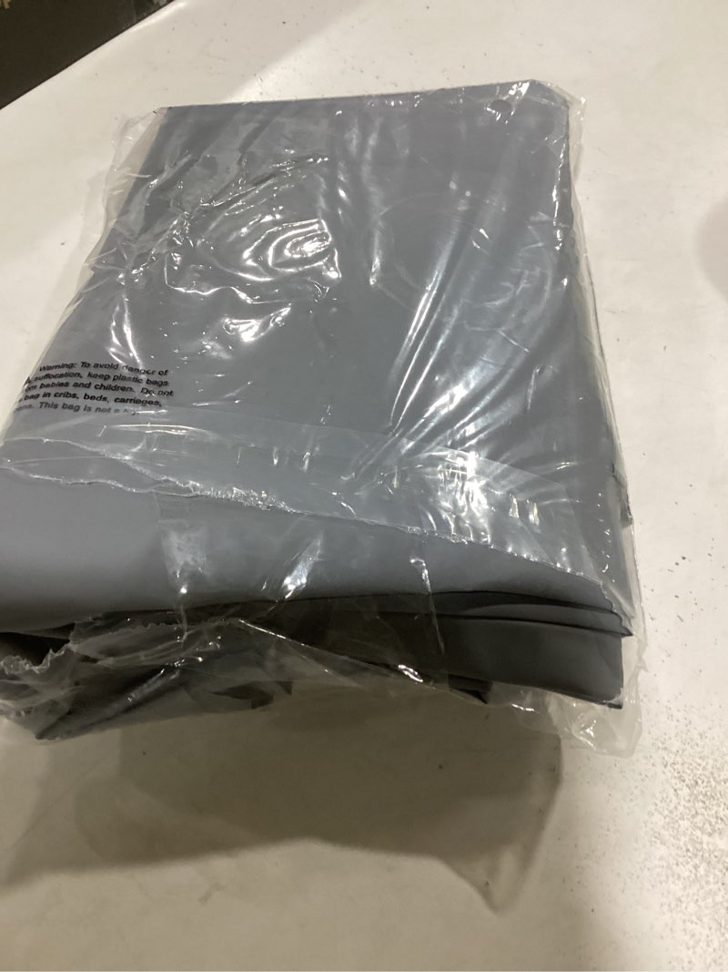 No Hook PEVA Shower Curtain or Liner - 8G Heavy Duty Grey Bathroom Shower Curtain No Hooks Required,