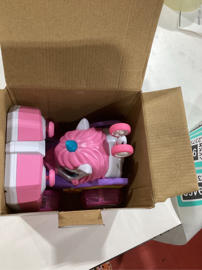 Condition photo showing Good Condition for Carsky Unicorn Remote Control Car for Girls,Rechargeable 360°Stunt RC Cars Rotation 4WD Remote Cars with LED Lights,Fun Indoor Outdoor Toys for Kids,Chritmas Birthday Gift for 3 4 5 6 Year Old Girl Remote Control Stunt Cars