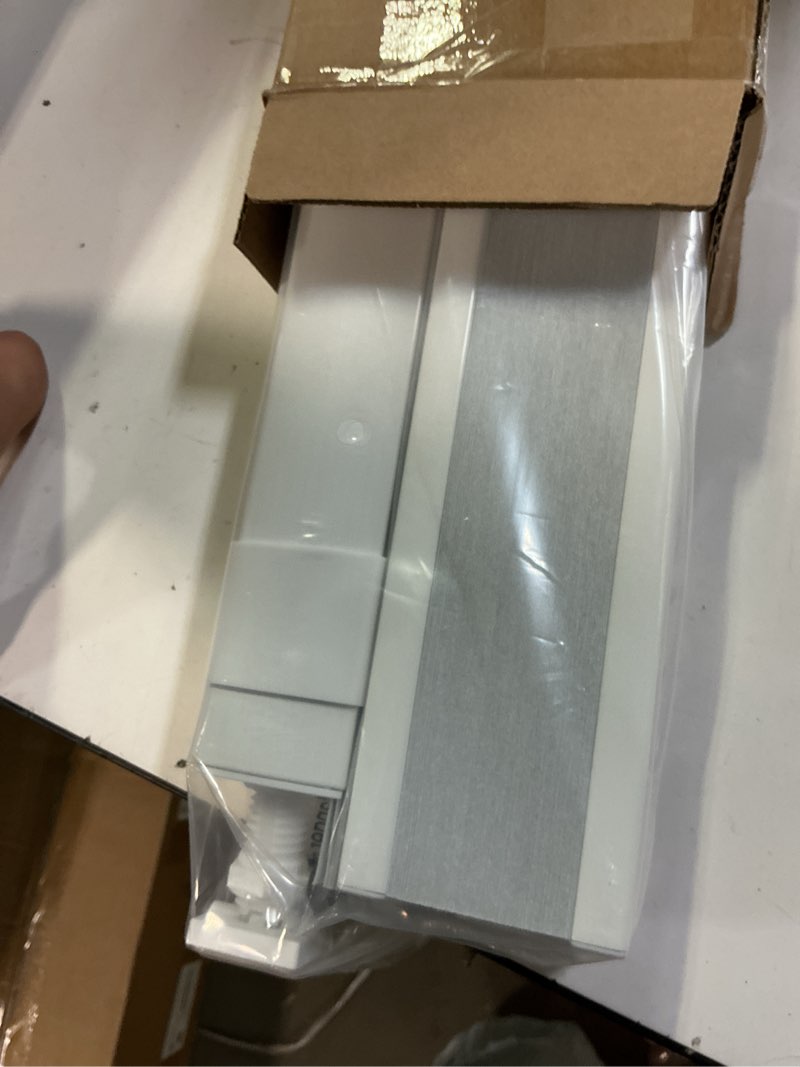 Condition photo showing Good Condition for lazblinds no tools no drill cordless cellular shades, top down bottom up (tdbu) honeycomb shades for home, blackout light blocking thermal insulation blinds for windows, 30" w x 64" h, white blackout - white 30" w x 64" h