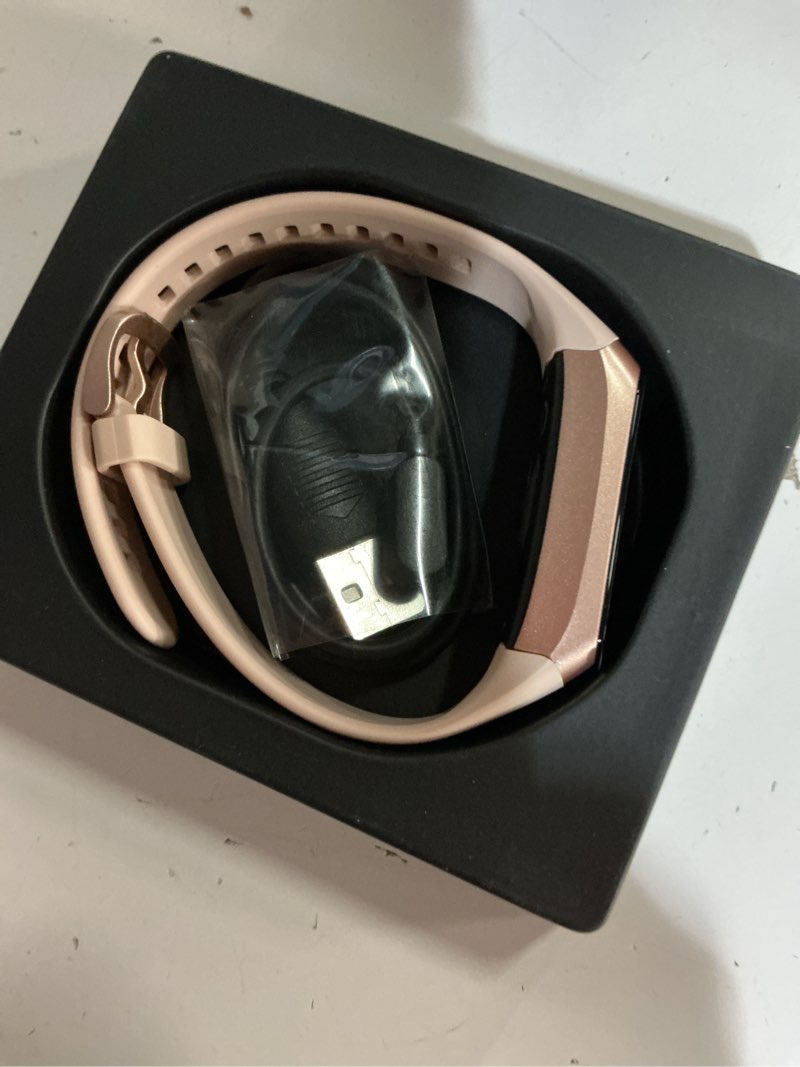 Condition photo showing Good Condition for fitness tracker, activity trackers with 24/7 heart rate, blood oxygen blood pressure sleep monitor, step counter with 1.1" amoled touch color screen, calorie pedometer health smart watch for women men pink