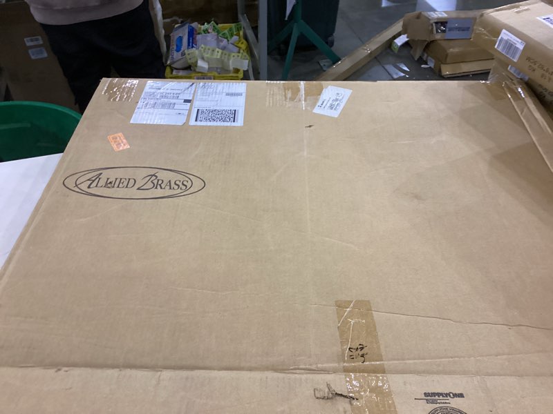 Condition photo showing New/Like New for Allied Brass DT-27-91-ASP Dottingham Collection Oval Frameless Rail Mounted Mirror, Autumn Sparkle