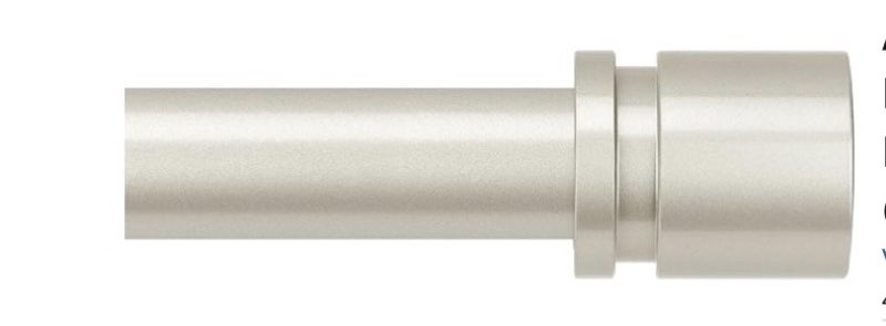 Nickel curtain rod