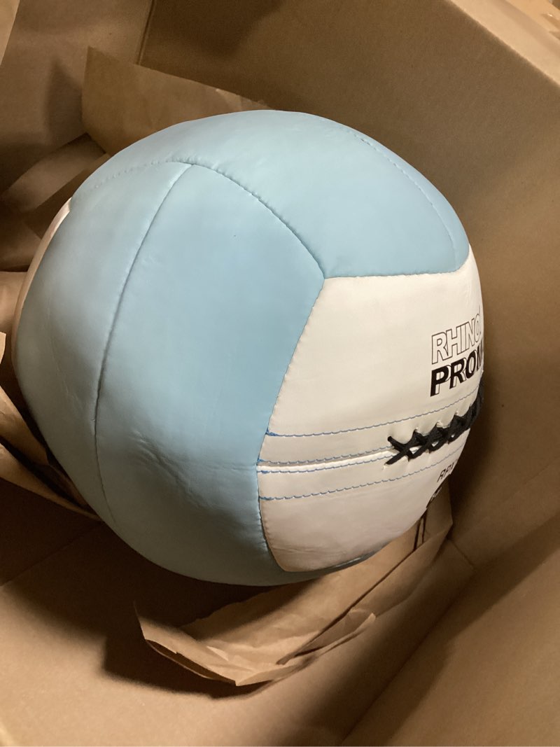 Condition photo showing Good Condition for champion sports rhino promax wall balls - soft shell non-slip grip for weightlifting, plyometrics, cross training, & home gym 14 lbs