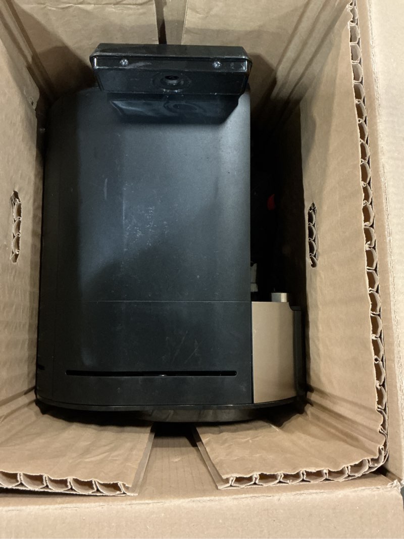 Condition photo showing As Is for De'Longhi True Brew Drip Coffee Maker, Built in Grinder, Single Serve, 8 oz to 24 oz, Hot or Iced Coffee, Stainless, CAM51025MB