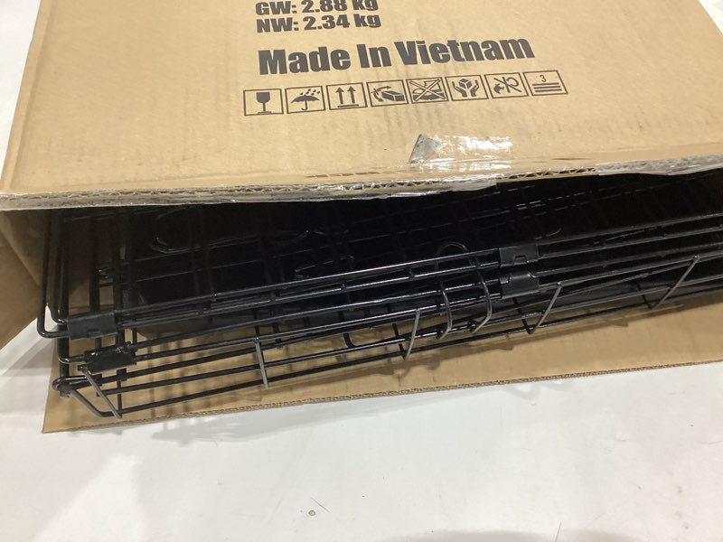 Condition photo showing Good Condition for BestPet | Dog Crate | 18" | Black | Foldable Metal Kennel with Single Doors, Secure Slide-Bolt Latches, Leakproof Tray | Portable Dog Cage for Small Breeds | for Travel, Indoor & Outdoor Use Black 18"