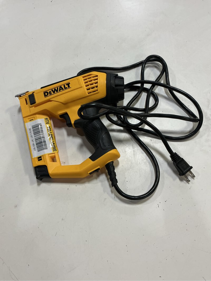 Condition photo showing As Is for dewalt dwht75021 heavy duty electric 5-in-1 multi-tacker
