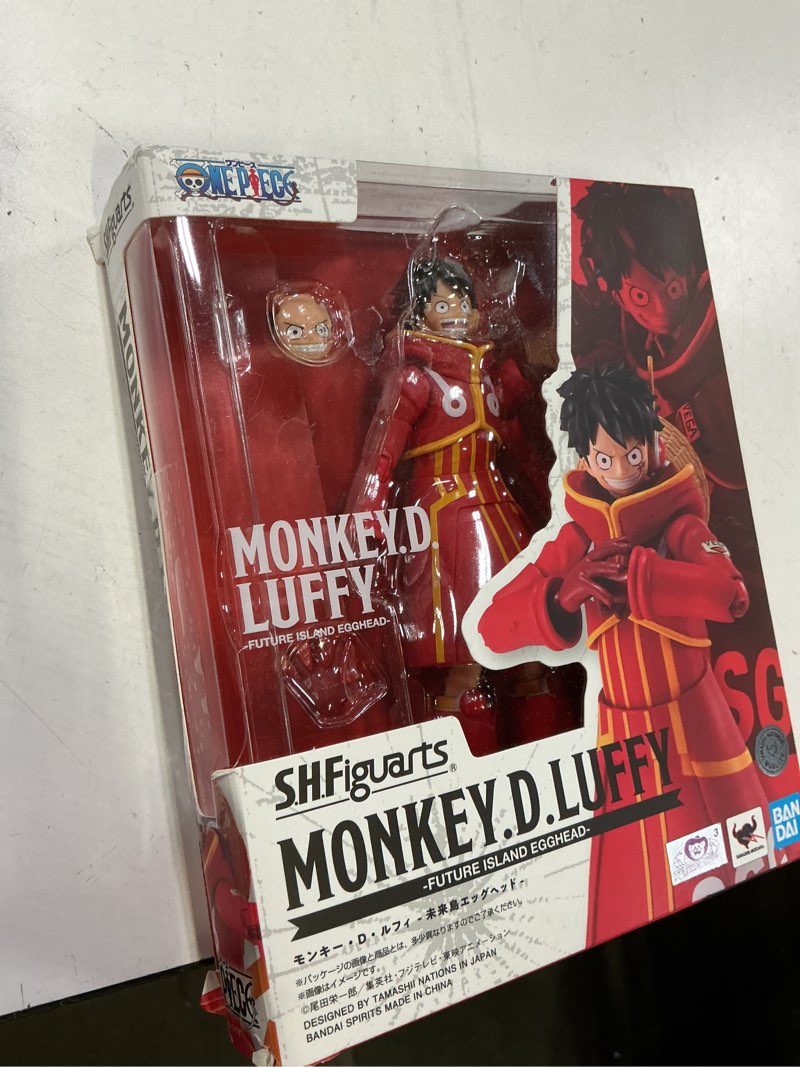 Condition photo showing New/Like New for tamashii nations - one piece - monkey d. luffy -future island egghead- s.h.figuarts action figure