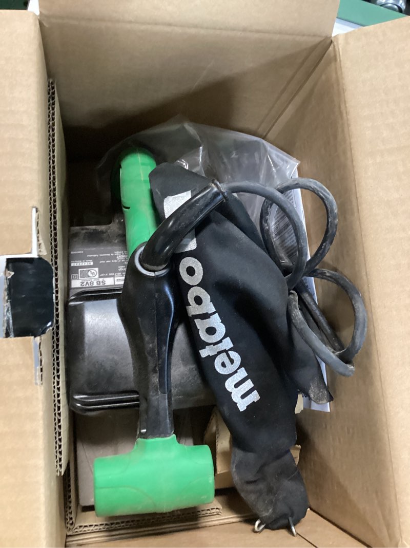 Condition photo showing As Is for metabo hpt 9-amp belt corded sander with dust management
