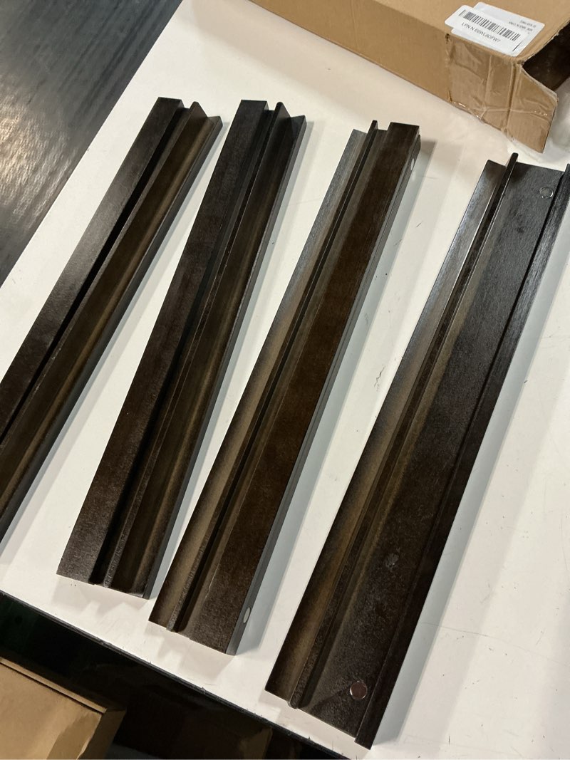 Condition photo showing Good Condition for mahjong racks with pushers set of 4, all-in-one tile wooden mahjong racks 4 strong magnetism attached pushers, dice & storage bags for american mahjong tile (walnut)