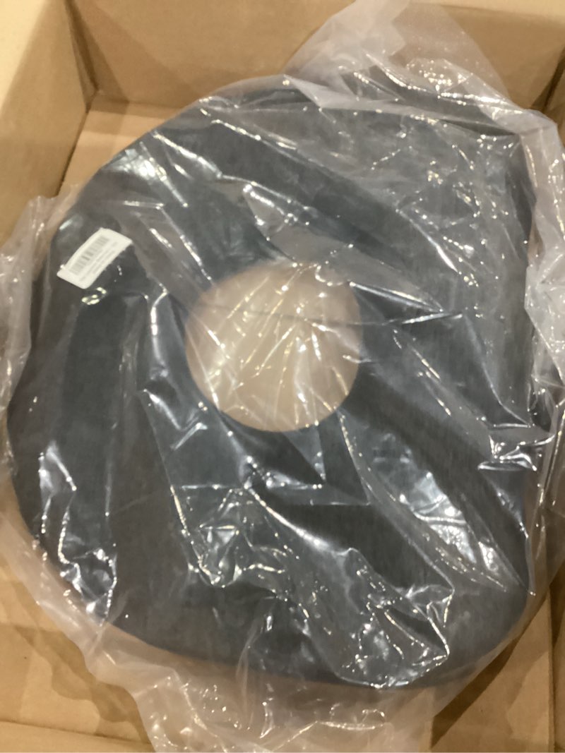 Condition photo showing Good Condition for donut seat cushion chair pad, memory foam cushion, portable u shape for tailbone comfort with washable cover, lightweight for office, travel (dark gray)