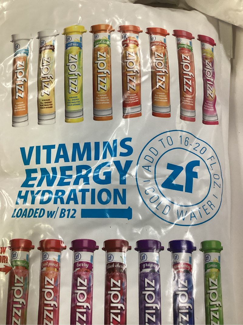 Condition photo showing New/Like New for Zipfizz Daily Energy Drink Powder, Variety Pack, 15 Pack | 3-in-1 Sustained Energy, Rapid Hydration, and Essential Vitamins | Sugar-Free | Electrolyte Powder | Contains Vitamin B-12 & Antioxidants Variety 0.39 Ounce (Pack of 15)