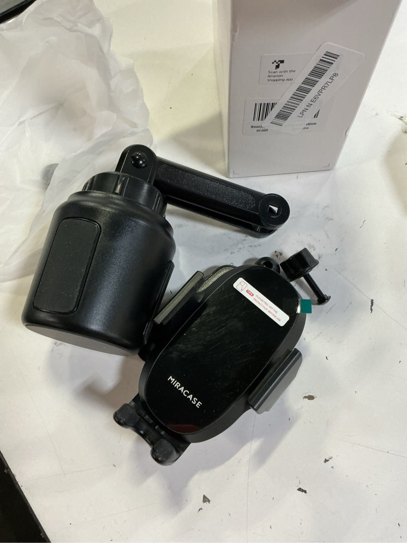 Condition photo showing Good Condition for miracase [upgraded version cup phone holder for car, universal adjustable long neck car phone mount cradle friendly compatible with iphone samsung google and all 4.0-7.0 inches smartphones black
