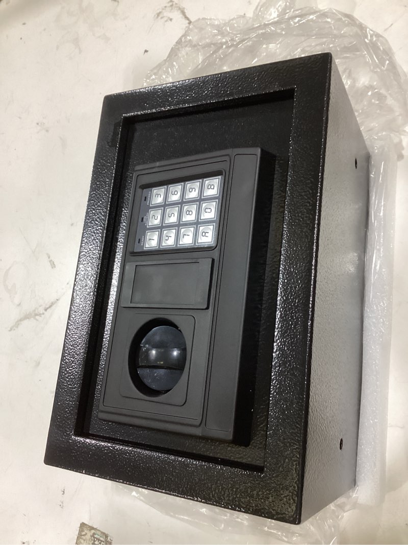 Condition photo showing New/Like New for 0.3 safe for home, security safe box with keypad keys, mini digital safes for office, hotel and personal use, mini lock box for money valuables documents(without shelf)