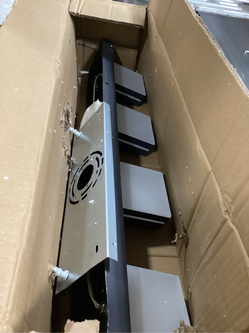 Condition photo showing Good Condition for SineRise LED Modern Bathroom Vanity Light Fixtures (4-Light, 30-Inch), Matte Black Modern Acrylic Bathroom Wall Lighting Fixtures Over Mirror (Cool White 6000K) 4-Light, 30-Inch Matte Black- Non-dimmable