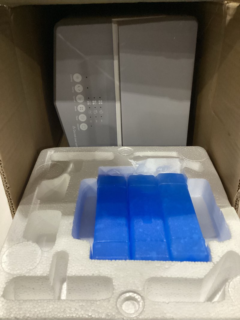 Condition photo showing As Is for Windowless Portable Air Conditioner, Small Evaporative Air Cooler for Room No Window, 3-Speed Settings, 4 Modes, 7H Timer, Remote Control, 4 Ice Packs, Quiet AC Unit for Bedroom, NOT TESTED