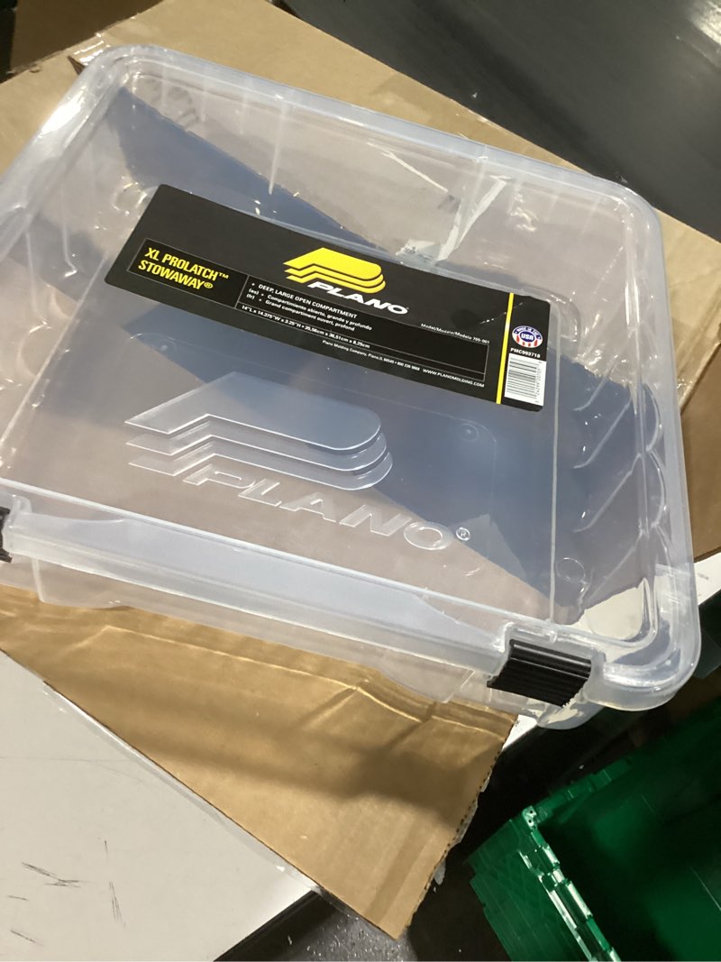 Condition photo showing Good Condition for Similar to Plano 360710 ProLatch 3600 Size Open Compartments Stowaway Boxes, Clear
