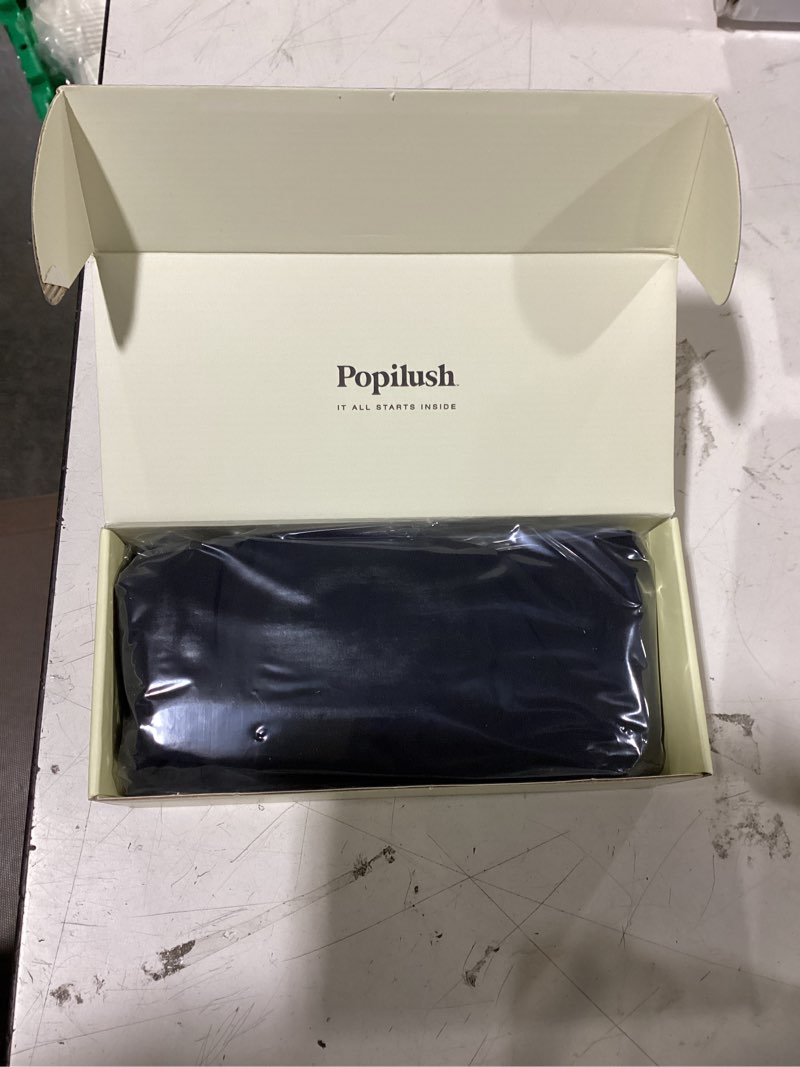 Condition photo showing New/Like New for popilush tummy control swimsuits for women one piece shapewear bathing suit | light tummy control, built-in bra, adjustable side ties, mesh panel neckline, beach outfits, resort wear medium black