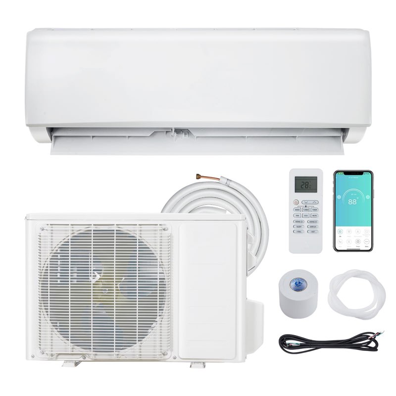 Garvee Mini Split AC/Heating System With WiFi, 18000 BTU 19 SEER 2 208/230V~, Suitable for 1250+ Sq. Ft (2 BOX COMPLETE)