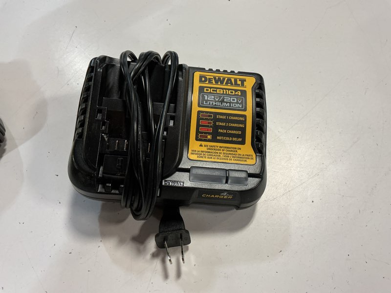 Condition photo showing Good Condition for dcb112 for dewalt battery charger replacement for dewalt 12v max lithium-ion battery dcb112 dcb118 dcb101 dcb114 dcb104 dcb126 dcb112-black