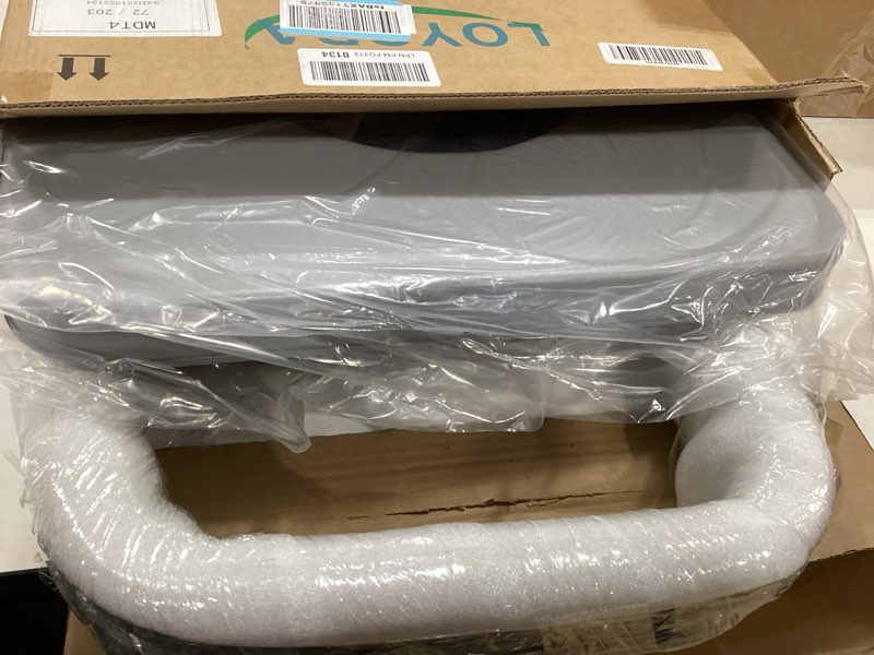 Condition photo showing Good Condition for Toilet Seat Risers for Seniors, Raised Toilet Seat with Padded Handles & Seat, 400 LBS Raised Toilet Seat with Adjustable Height & Width for Pregnant, Disabled, Handicapped,(Gray)