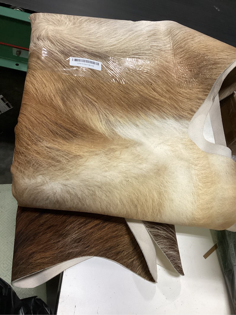Condition photo showing Good Condition for deer hide rug large 10x8 ft faux deer rug cow hide rugs faux reindeer rugs cowhide carpet antelope n