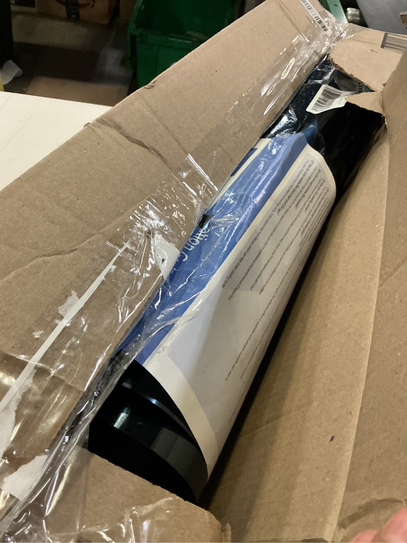 Condition photo showing As Is for kespen window privacy film window tint for home sun blocking static cling one way mirror tint anti uv reflective film for home and office, blue-silver, 23.6 inch x 6.5 feet blue-silver 23.6 inch x 6.5 feet