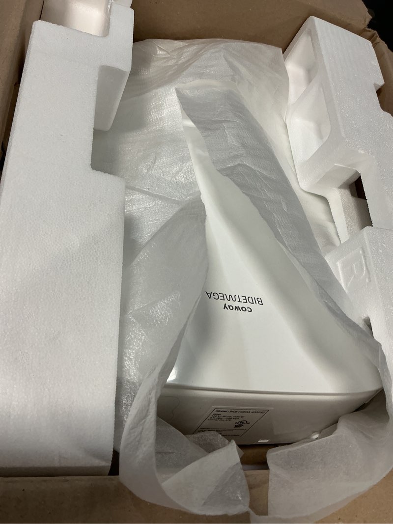 Condition photo showing Good Condition for coway electronic bidet elongated toilet seat with instantaneous water heating, heated seat and dryer, soft close lid, stainless nozzle, self cleaning, remote control 400s 400s elongated