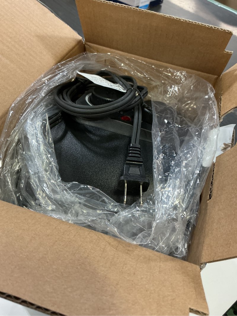 Condition photo showing As Is for Utilitech 1500 -Watt Fan Compact personal Indoor Electric Space Heater with Thermostat