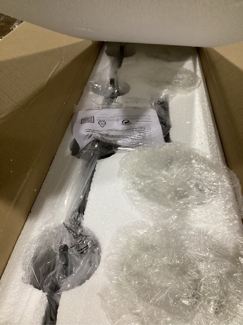 Condition photo showing Good Condition for VONLUCE Bathroom Vanity Light, 4 Light Bathroom Light Fixture Over Mirror, Bathroom Wall Lamp with Clear Glass, Modern Black Vanity Lighting fixtures for Bathroom, Bedroom, Hallway Black 4-Light