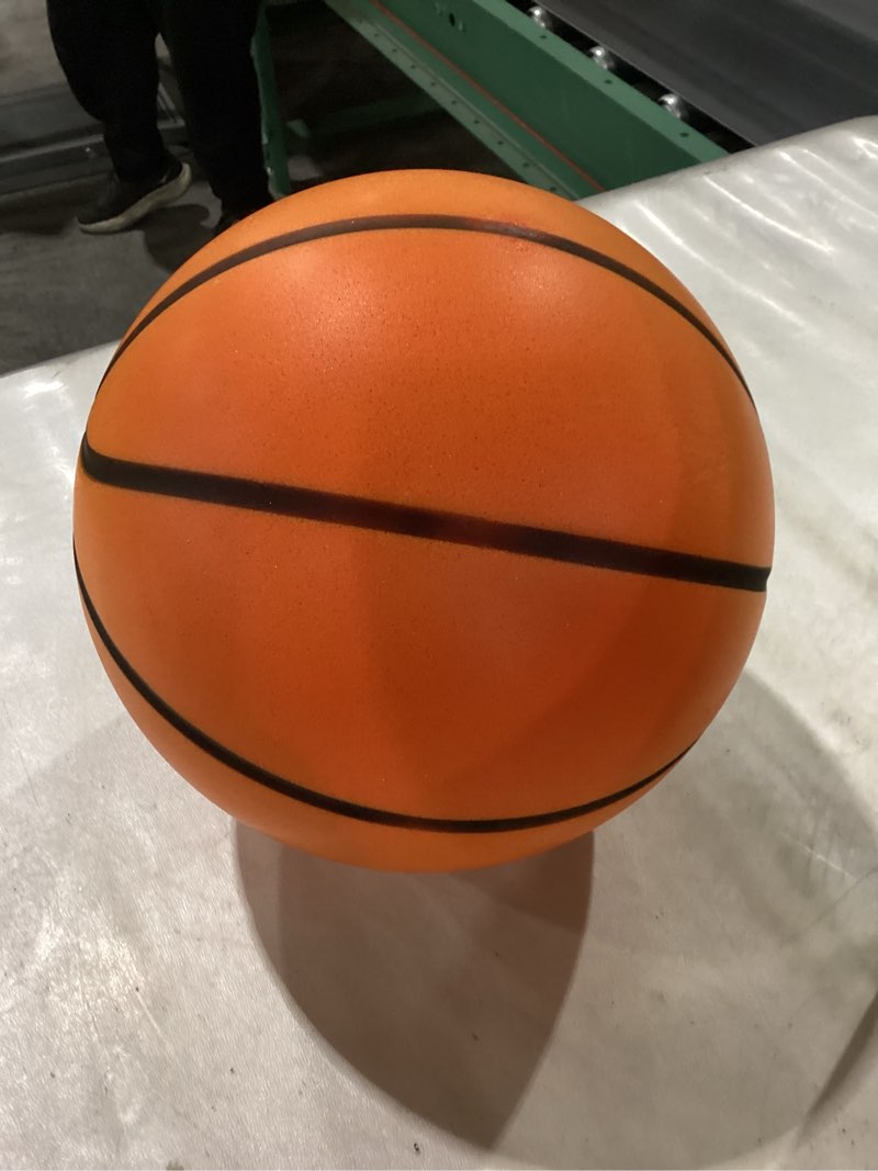 Condition photo showing New/Like New for Silent Basketball Size7, New Upgraded Weight 600g Grooved Airless Indoor Basketball, Non-derforming Package, Real Feel & Bounce Like Official Ball, Quiet Dribbling Indoor Training