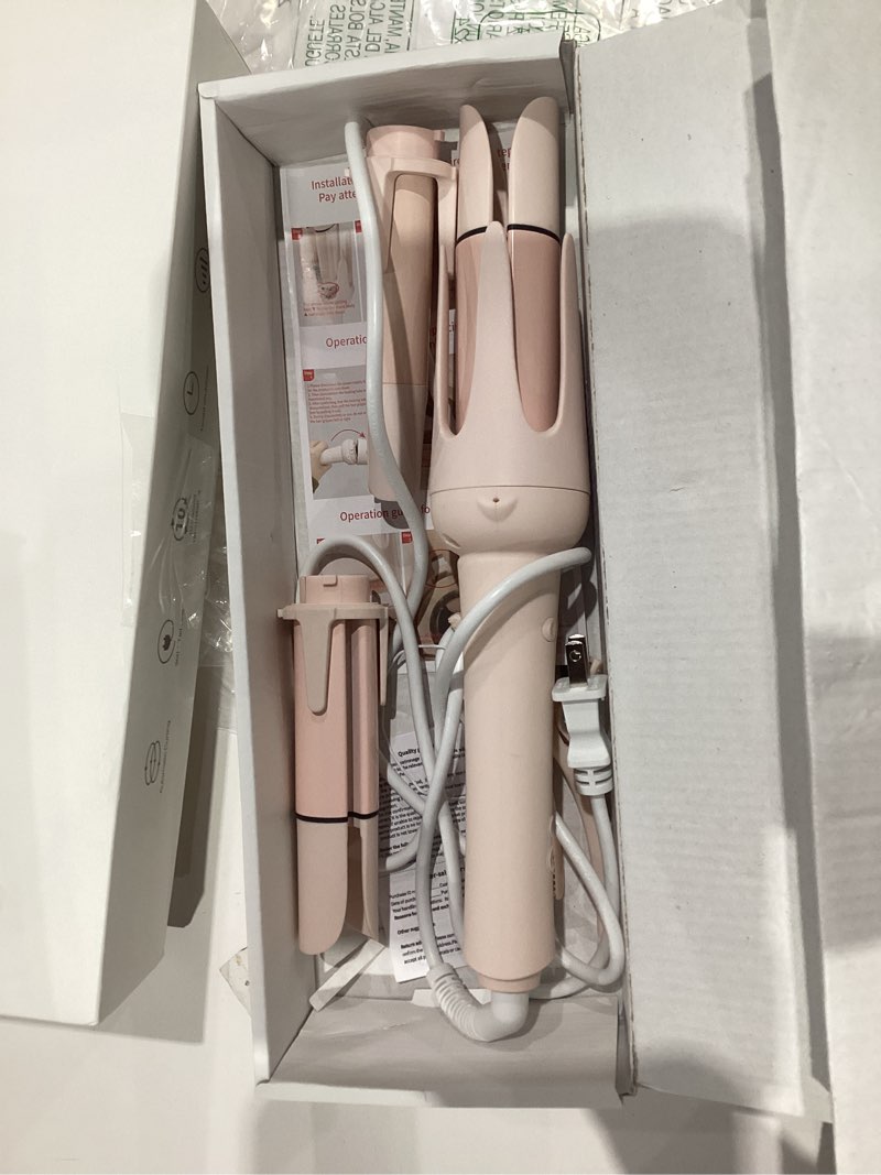 Condition photo showing Good Condition for CHIKYO 3 in 1 Multifunctional Hot Tool, Automatic Curling Irons with 2 Ceramic Barrel(1", 1.25") & Hair Straightener Brush, Hair Curler & Straightening Comb with 3 Temp & Timer & Negative Ions