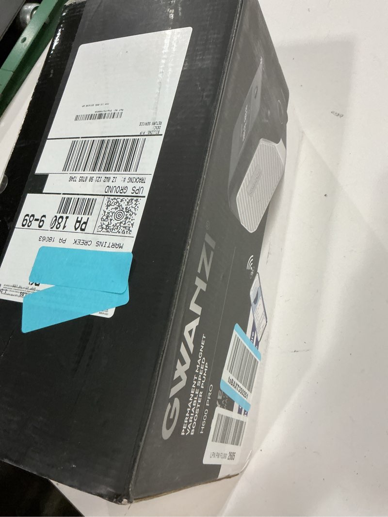 Condition photo showing Good Condition for 1.2hp whole house variable speed water pressure booster pump 90psi 115v automatic penmanent mangnet motor constant pressure 1500gph wireless app control compact design for home house villa apartmen h600 pro