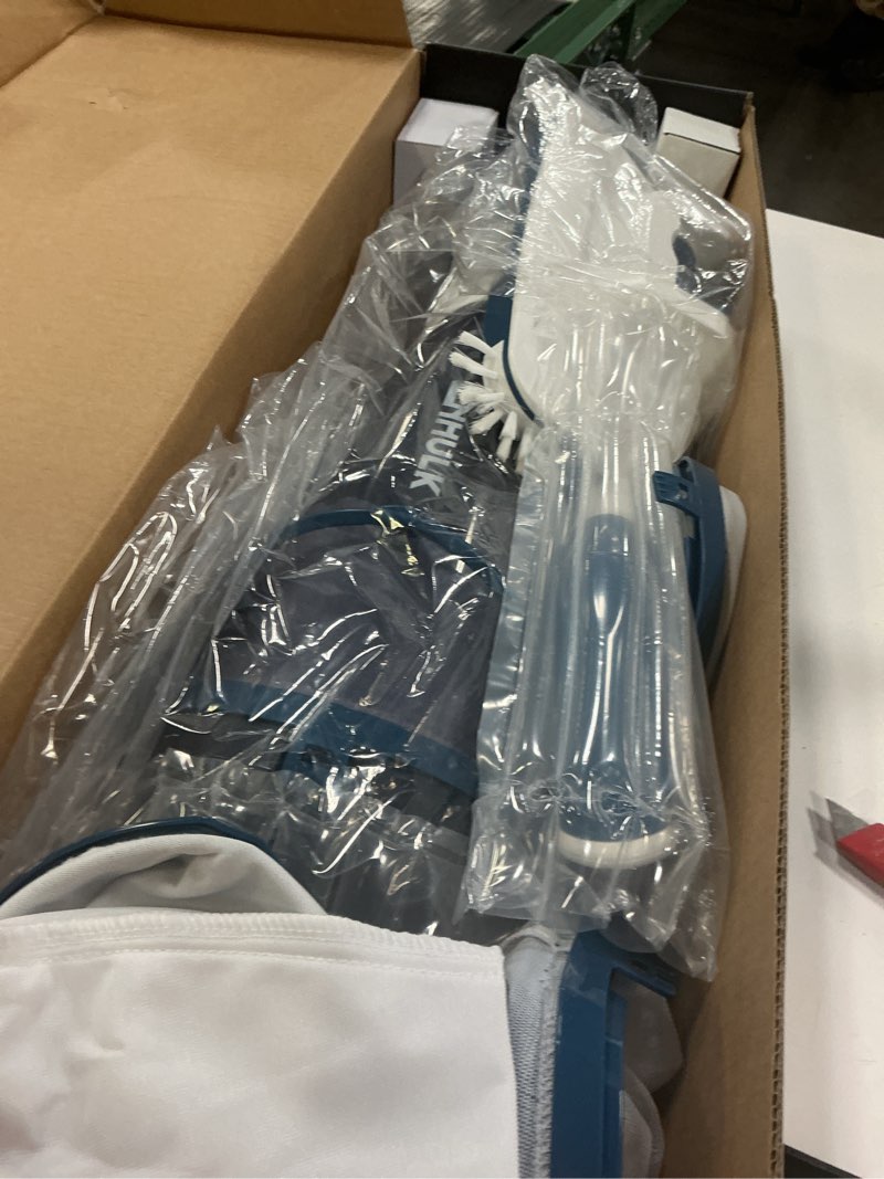 Condition photo showing Good Condition for ENHULK Pool Vacuum for Above Ground Pool, Upgraded 13.4" Wide Head & Telescopic Pole, 18.5 GPM Suction, 60 Min Runtime, Cordless Handheld Rechargeable Pool Cleaner for Inground Pools (Blue) PC15 Blue