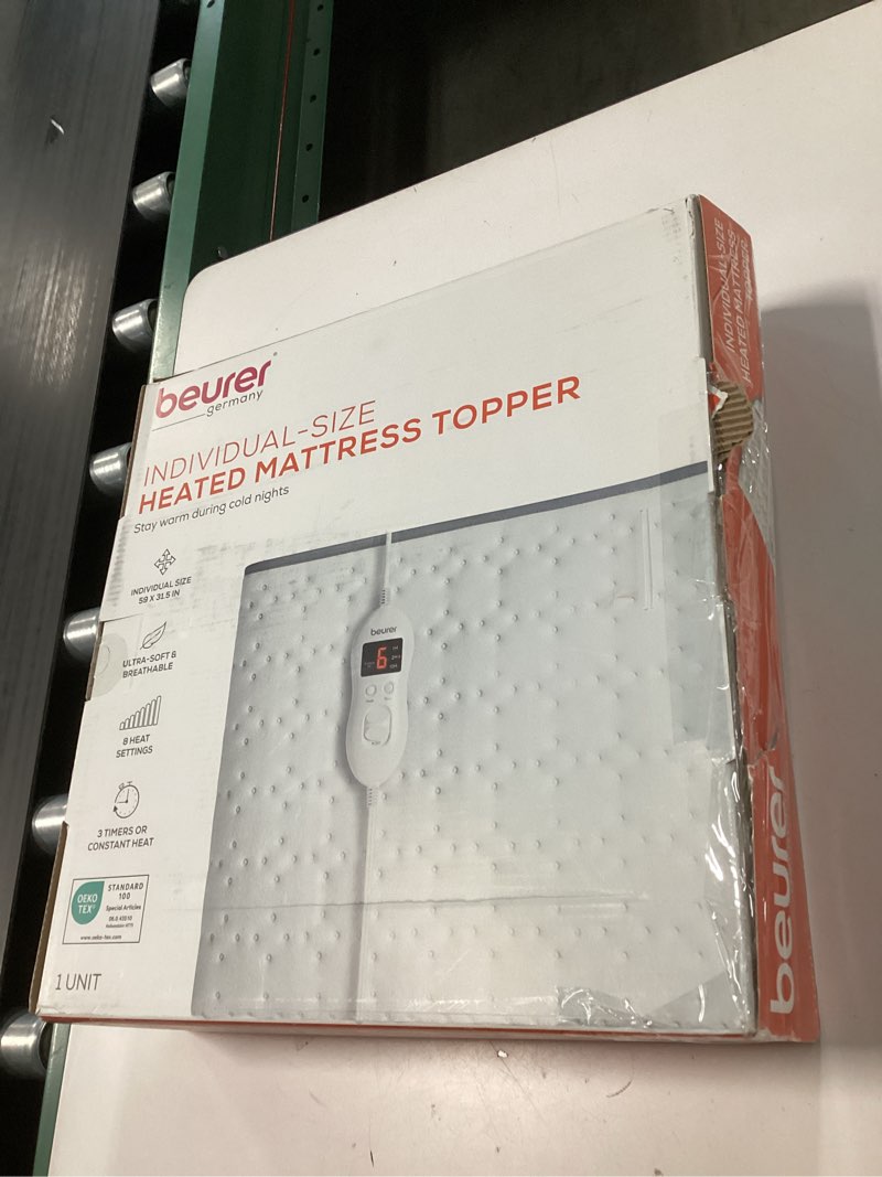 Condition photo showing New/Like New for Beurer - Heated Underblanket - White