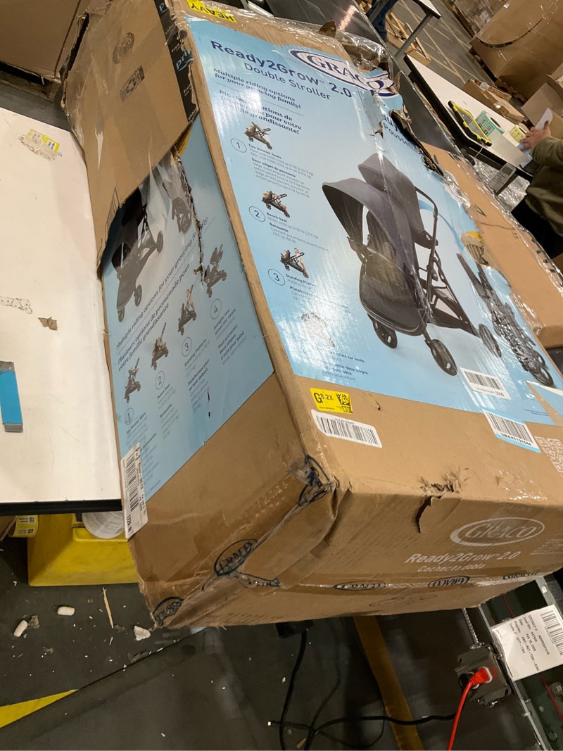 Condition photo showing As Is for Graco Ready2Grow LX 2.0 Double Stroller Features Bench Seat and Standing Platform Options, Clark