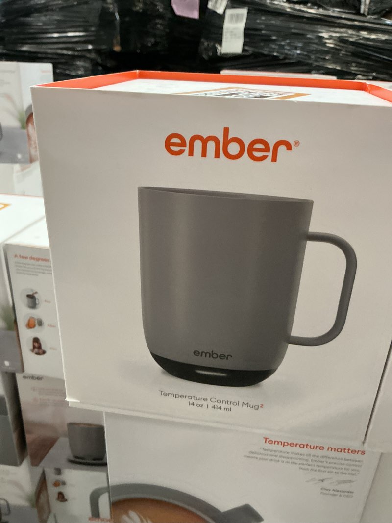 Condition photo showing New/Like New for (app is needed)temperature control smart plastic beverage mug 2,14 oz. in slate gray