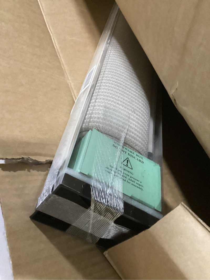 Condition photo showing Good Condition for outdoor roller shades?cordless patio roller up blinds with shade cloth for porch gazebo pergola balcony backyard?2 poles & 1 fabric?sesame?96" wx96 h 96"w x 96"h sesame