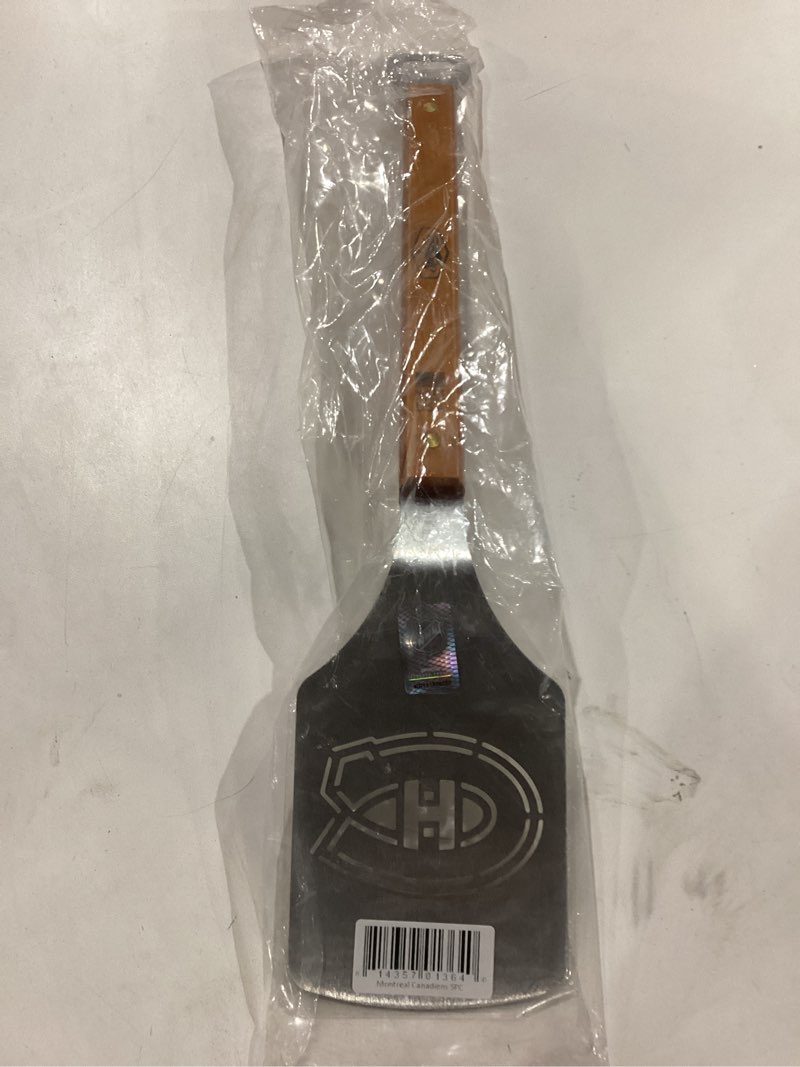 Condition photo showing New/Like New for YouTheFan NHL Classic Series Sportula: 18'' Stainless Steel Laser-Cut Logo Spatula Montreal Canadiens