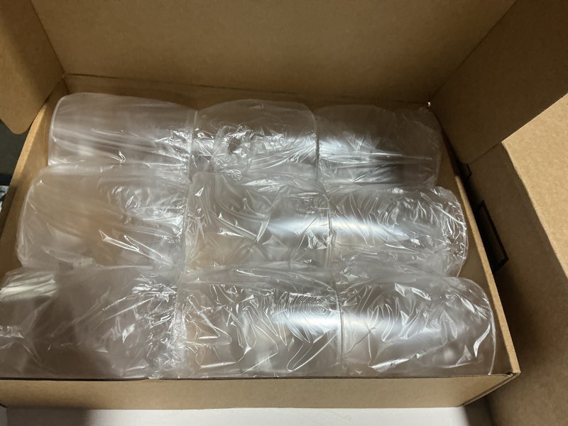 Condition photo showing Good Condition for 9 pack clear plastic cylinder vase – 4.1 inch acrylic flower vase bulk, small round wide mouth containers for centerpieces, home, office, wedding decor (3” diameter)