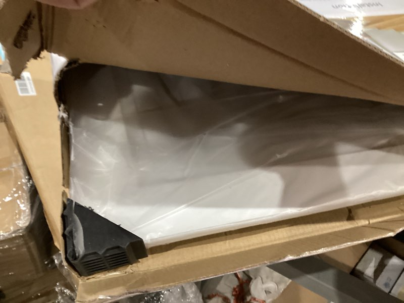 Condition photo showing As Is for art3d 12-pack square drop ceiling tile 2ft x 2ft in white, pvc ceiling panel 24 x 24in. - compatible with 15/16" drop ceiling grid system 12pcs-24*24 white