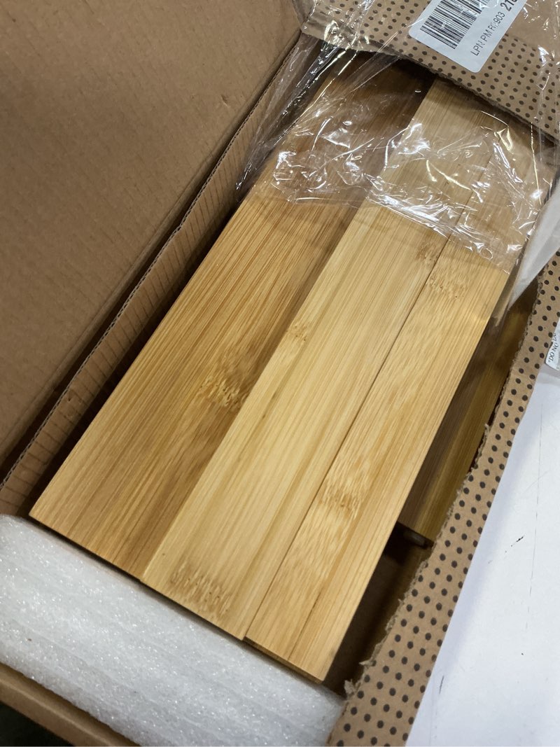 Condition photo showing Good Condition for iiioiiia bamboo over the stove spice shelf for kitchen storage, 31.5" kitchen spice rack organizer stove top shelf with 6 hooks, 11.4" height extra storage countertop, easy to assemble 30" bamboo