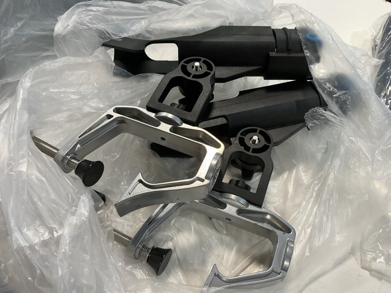 Condition photo showing Good Condition for plusinno fishing boat rods holder large clamp opening 360 degree adjustable fishing rod racks folding holder rh20 max opening 1.97 inch 2pack
