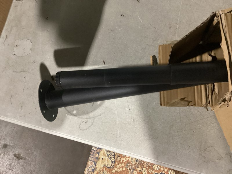 Condition photo showing Good Condition for Adjustable Furniture Leg Set 32~51 Inch, Adjustable Metal Table Leg? Home Office DIY Metal Desk Legs, for Computer Desk Dining Table Office Desk (4, Black) 32~51 Inch?4 Pack?