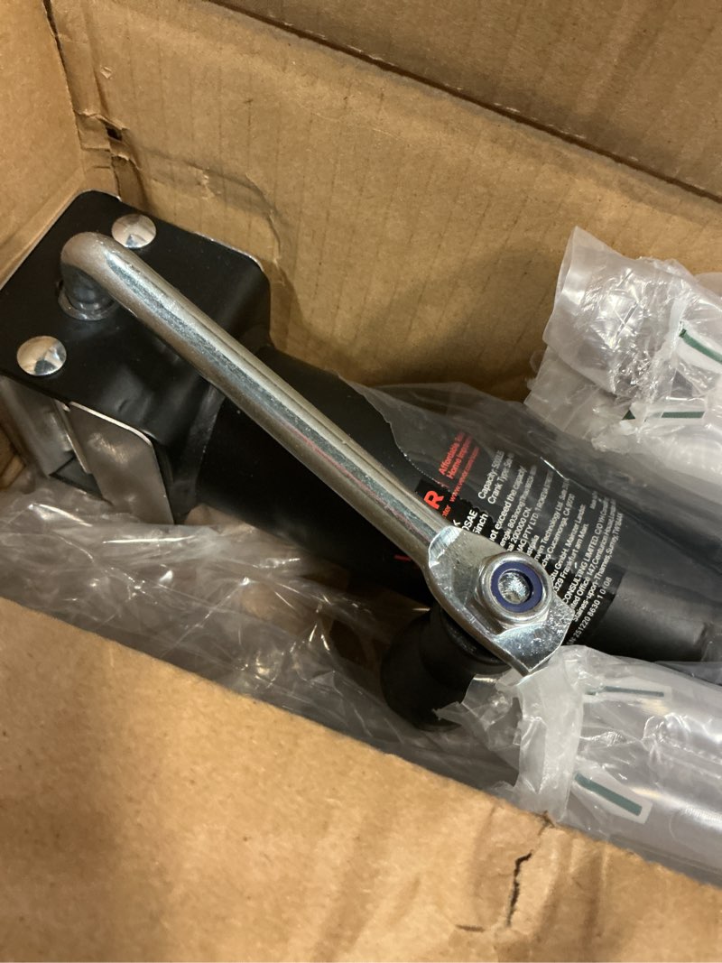 Condition photo showing Good Condition for vevor 5000 lbs a-frame trailer jack, 15" vertical travel, adjustable drop leg, for horse, utility, yacht trailers 5000 lbs (15 inch stroke)