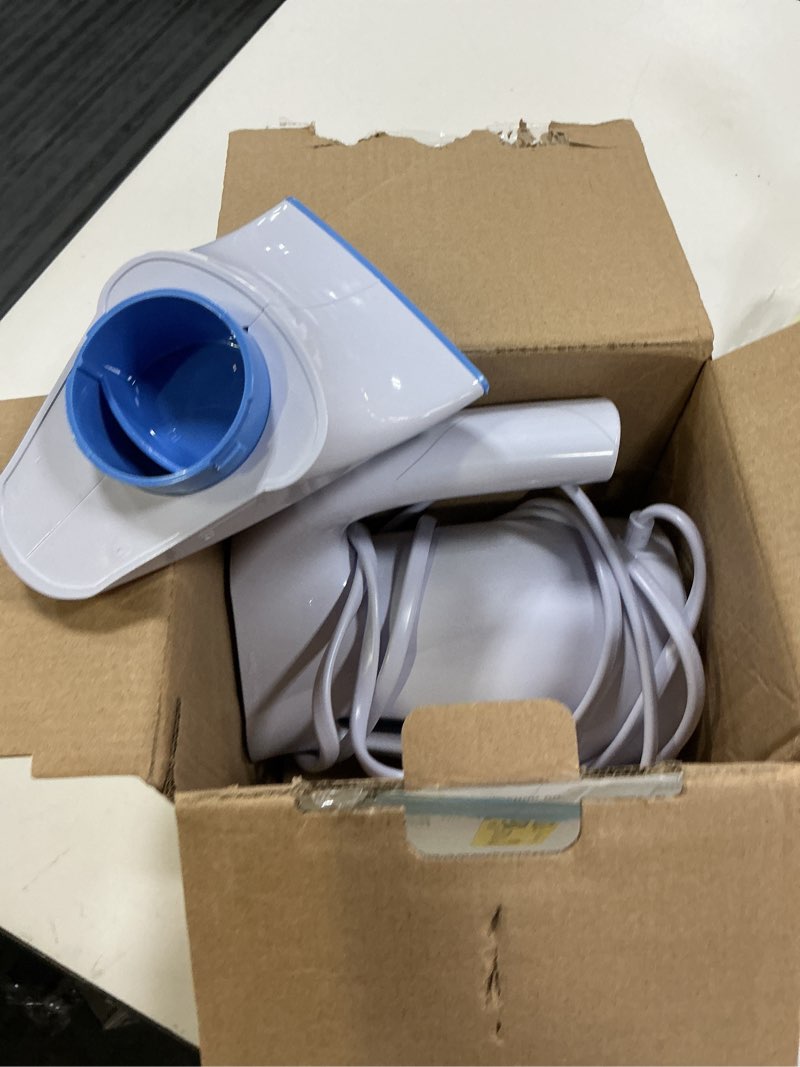 Condition photo showing As Is for hilife steamer for clothes, portable handheld clothing steamer, 240ml big capacity, 700w, strong power, fabric quick wrinkle remover with brush for home, office(only 120v) -blue