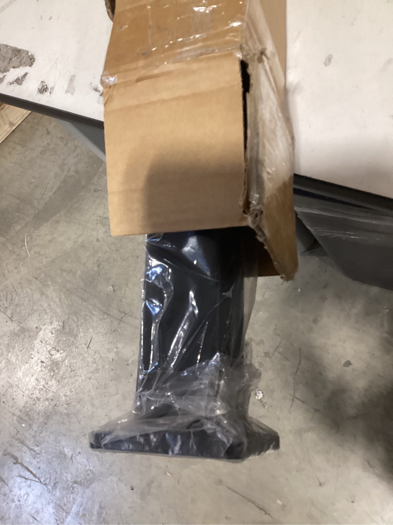 Condition photo showing New/Like New for egadis 2.56 in. x 2.56 in. x 39 in. aluminum railing post with screws & drill, porch and deck railing post, textured aama 2604 powder-coat finish stair post for decks, porches & balconies (1x39 post) the black post - 39in