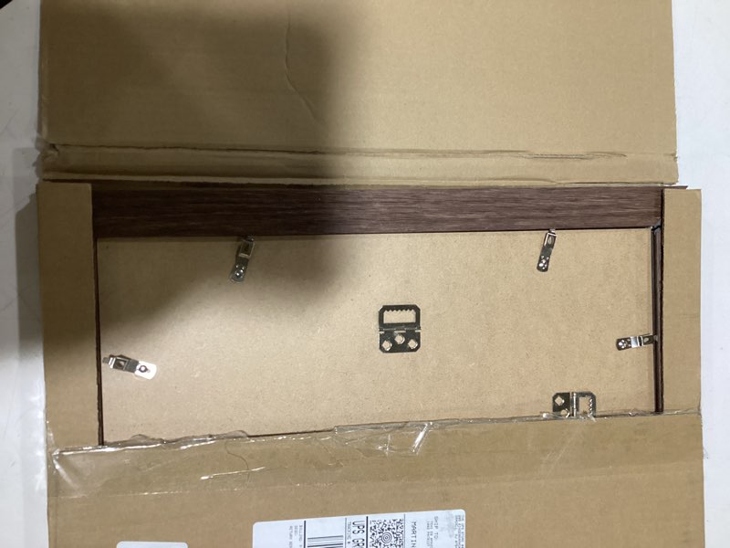 Condition photo showing Good Condition for 12x16 Picture Frame - Solid Walnut Wood 12''x16'' Poster Frame, 12x16 Picture Frame With Mat For 8.5x11, Tempered Glass and Hanging Hardware Included, 16 By 12 Frame Wood, Natural Walnut USA-Sourced Walnut Wood 12x16