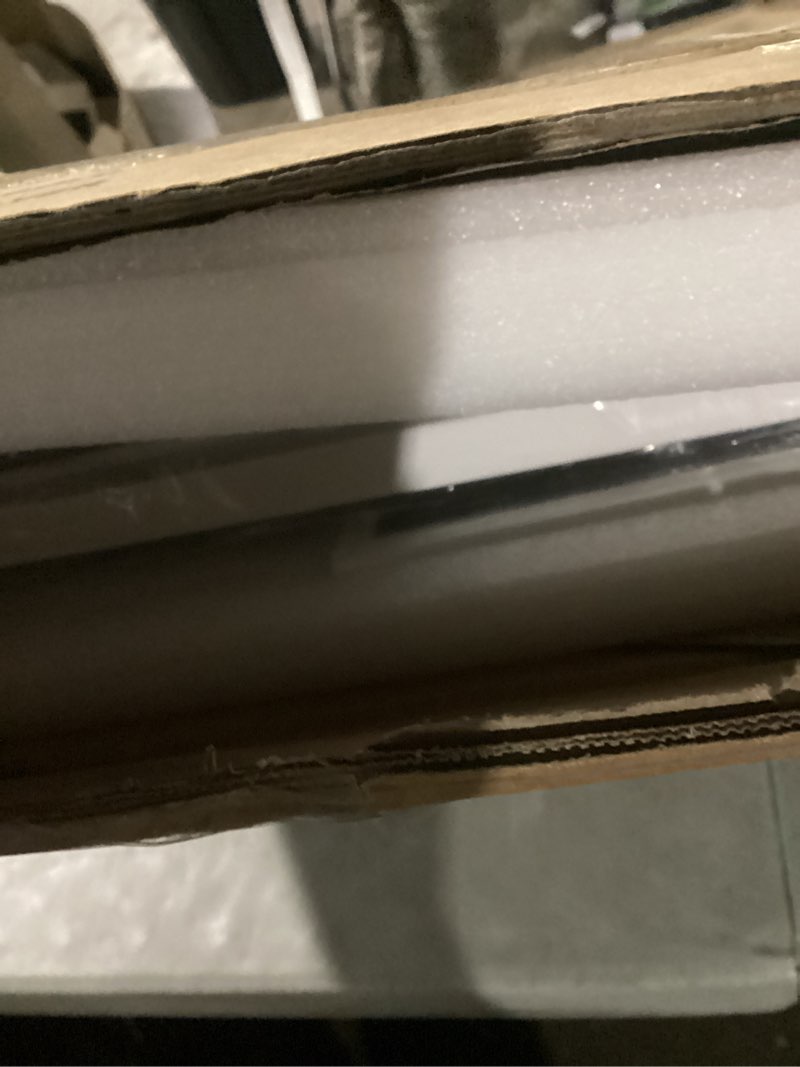 Condition photo showing New/Like New for Hasipu Vanity Mirror with Lights, 34.3" x 25.2" LED Makeup Mirror, Light up Mirror with 10X Magnification and Phone Holder, USB Charging Port, Smart Touch 3 Colors Dimmable (White) White 34.3" x 25.2"