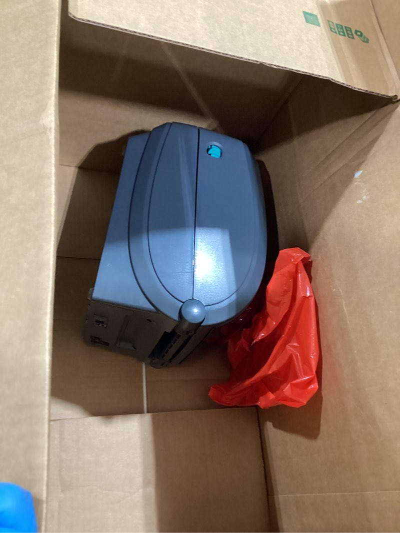 Condition photo showing As Is for zebra - gk420t thermal transfer desktop printer for labels, receipts, barcodes, tags, and wrist bands - print width of 4 in - usb and ethernet port connectivity (renewed)